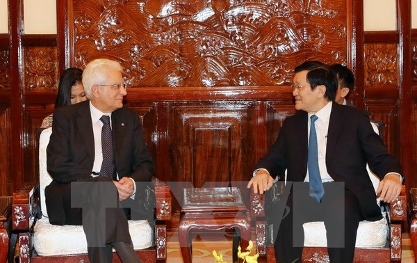 意大利总统马塔雷拉圆满结束对越南的国事访问