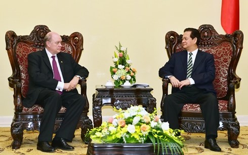 越南政府总理阮晋勇会见古巴外贸外资部长罗德里格·马尔米耶卡