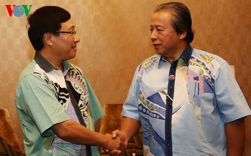 越南政府副总理兼外长范平明会见马来西亚外长阿尼法