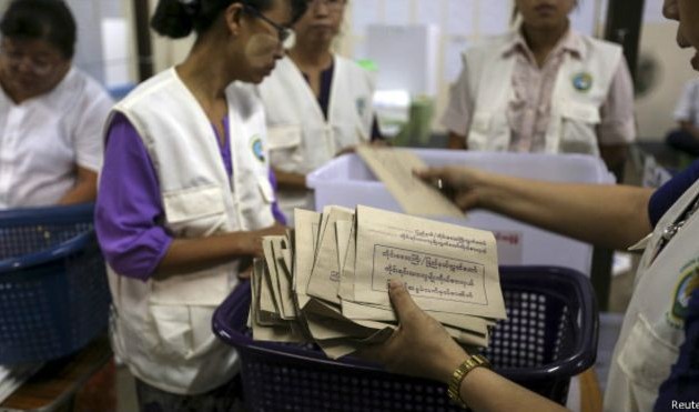 缅甸公布最终选举结果 民盟获77%议席