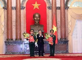 越南国家主席张晋创颁布越南人民军三名将官晋升军衔决定