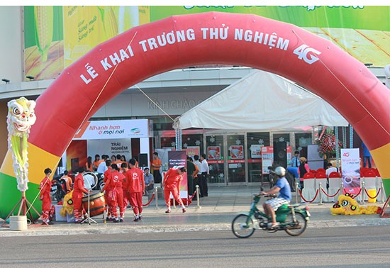 越南举行首个4G服务试验体验活动