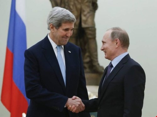 普京会见克里讨论叙利亚和平进程