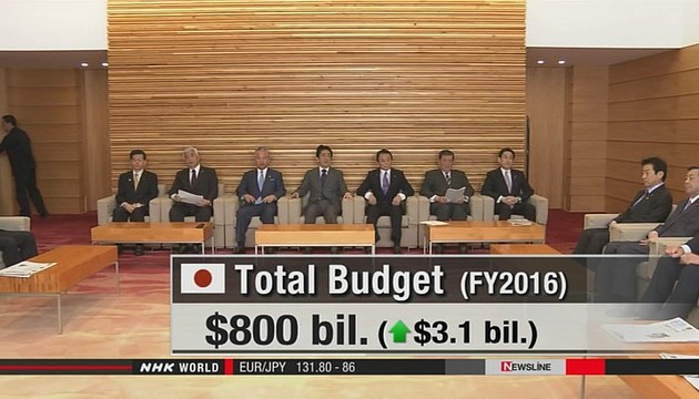 日本2016财年预算创新高