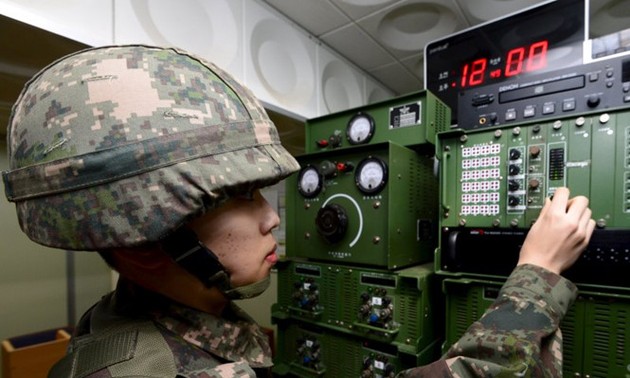 韩国提升对朝扩音器所在地区的战备警戒级别  