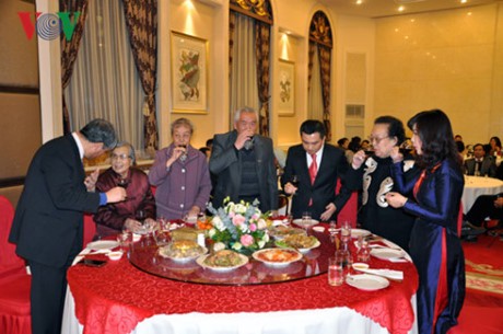 越南驻各国大使馆举行丙申春节迎春活动