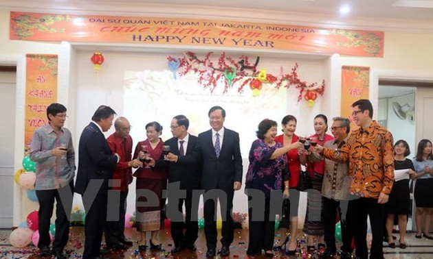 越南驻各国大使馆举行丙申春节迎春活动