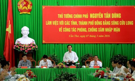 越南政府总理阮晋勇要求不让居民因干旱和咸潮受到损失
