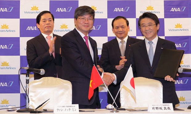 越南航空总公司与日本全日空正式开展联营合作