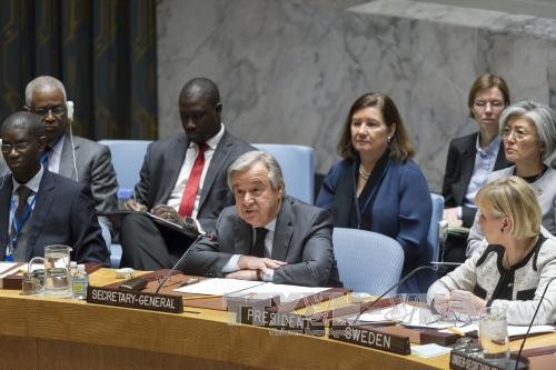预防冲突-联合国秘书长古特雷斯在联合国安理会会议上传递的信息