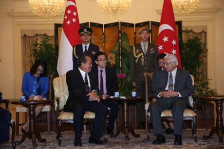 越南政府常务副总理张和平正式访问新加坡
