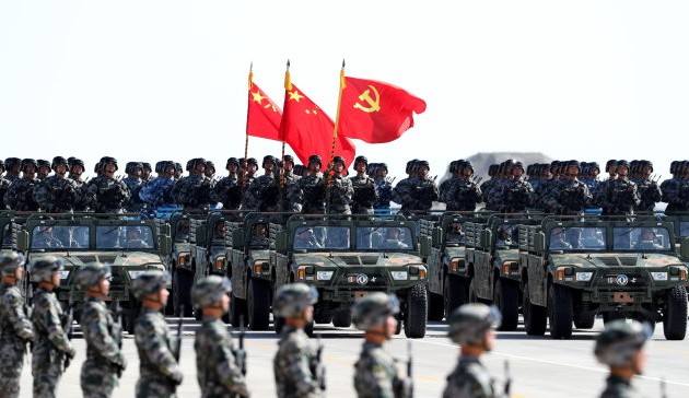中国举行盛大阅兵  庆祝中国人民解放军建军90周年