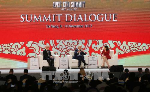 APEC工商领导人峰会上举行的对话会讨论多项热点议题