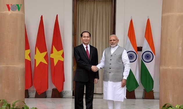越南国家主席陈大光结束对印度的国事访问