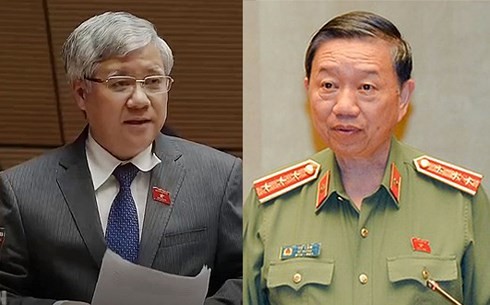 越南国会常委会质询民族委员会主任杜文战和公安部部长苏林