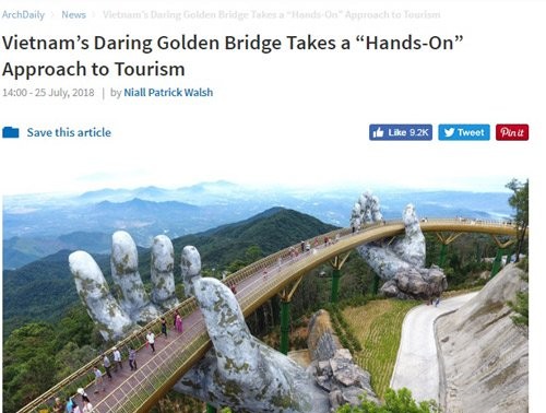 国际媒体称赞巴拿山太阳世界的金桥