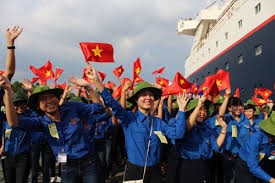 越南青年与东南亚和日本青年船代表交流