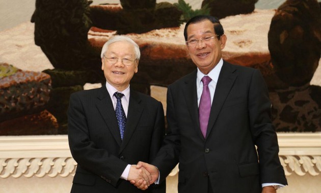 柬埔寨人民党主席洪森向越共中央总书记阮富仲致感谢信