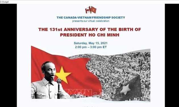 越南-加拿大友谊协会举行关于胡志明生平和事业的视频研讨会