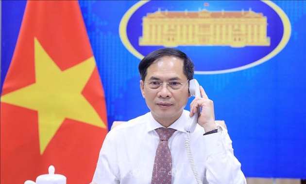 越南外交部长裴青山与塞尔维亚外交部长塞拉科维奇通电话