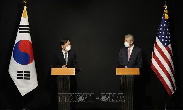 韩美两国讨论朝核问题