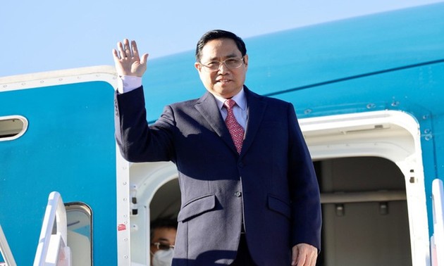 越南政府总理范明政启程出席东盟美国特别峰会，并对美国和联合国进行工作访问