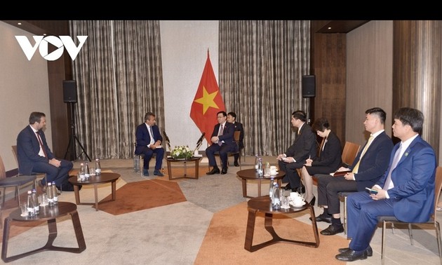 越南国会主席王庭惠会见匈牙利企业领导人