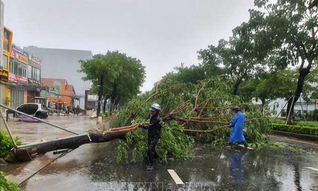 台风“奥鹿”登陆越南，中部多地下大雨