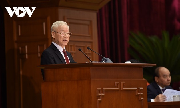 越共第十三届中央委员会第六次全体会议讨论各项重要问题