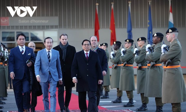 卢森堡媒体纷纷报道越南政府总理范明政对该国的访问