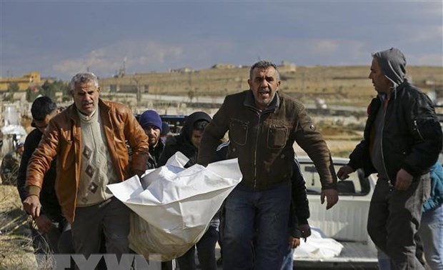 叙利亚地震后首支联合国救援车队抵达反对派控制的灾区