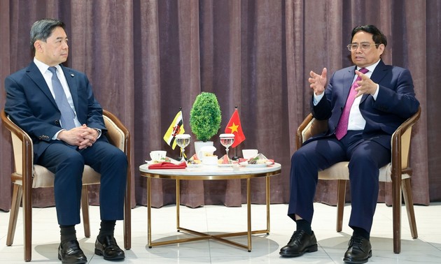 越南政府总理范明政会见文莱财政与经济部第二部长刘光明
