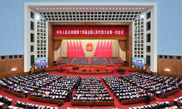 中国第十四届全国人民代表大会第一次会议开幕