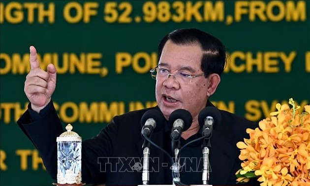 柬埔寨首相任期最后几天的致辞