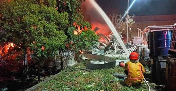 中国台湾屏东县工厂爆炸事故：19名越南公民受伤