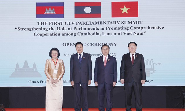 首届越老柬三国国会高层会议开幕