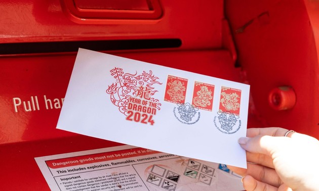 澳大利亚邮政发行2024年甲辰年春节邮票