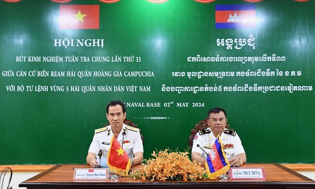 提高越柬海军联合巡逻效果