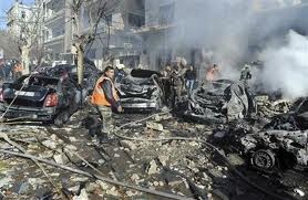 Dua serangan bom di Damaskus menewaskan 27 penduduk sipil