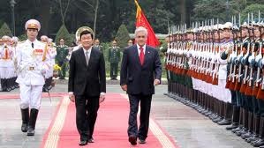 Presiden Cile Sebastian Pinera Echenique mengunjungi kota Ho Chi Minh