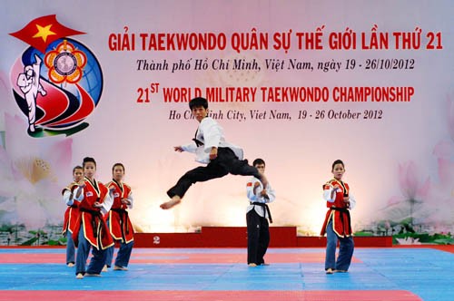 Pembukaan Kejuaraan ke-21 Taekwondo Militer Dunia