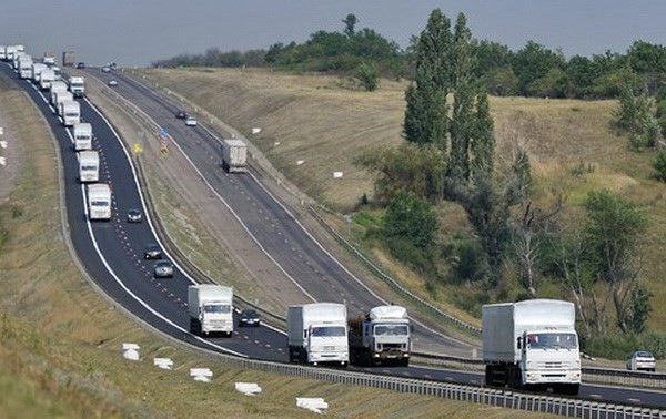 Ukraina menjamin keamanan untuk iringan truk pengangkut barang bantuan kemanusiaan