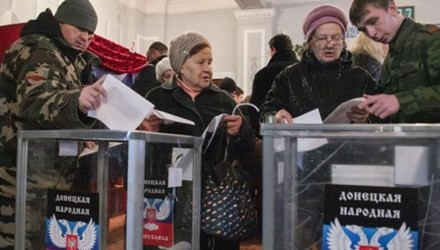 Opini umum tentang pemilihan di negeri yang menamakan diri Republik Rakyat Luganks dan Donetsk