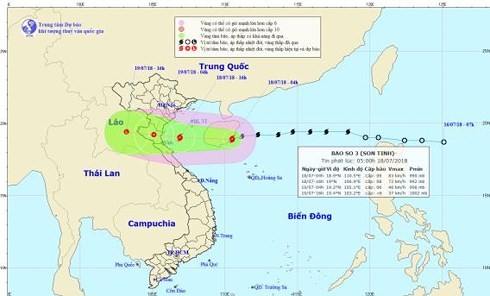 La tempête Son Tinh frappe les provinces de Thanh Hoa à Quang Binh