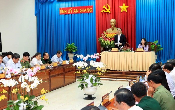 Le président de la République en déplacement à An Giang 