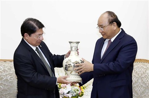 Nguyên Xuân Phuc reçoit le ministre nicaraguayen des Affaires étrangères