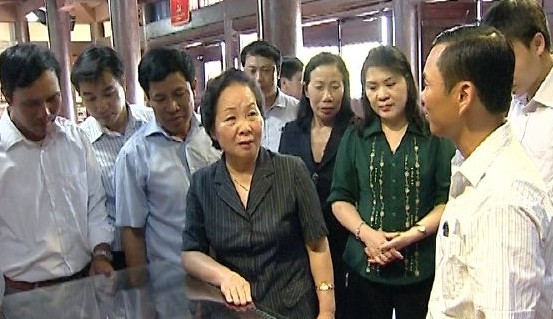 Vize-Staatspräsidentin Doan besucht Gemeinde Nam Cuong 