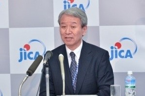 Staatspräsident Sang trifft JICA-Präsident Tanaka