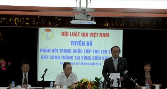 Juristenberband Vietnams protestiert gegen das Vorgehen Chinas 