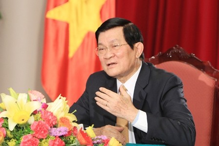 Staatspräsident Truong Tan Sang trifft 63 ausgezeichnete Unternehmen
